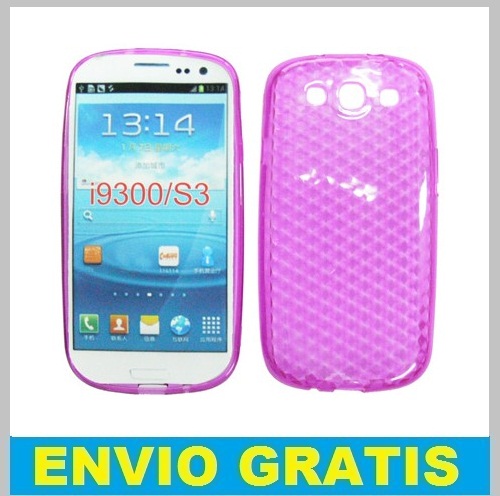 FUNDA SILICONA GEL PARA SAMSUNG I9300 GALAXY S 3 MORADA